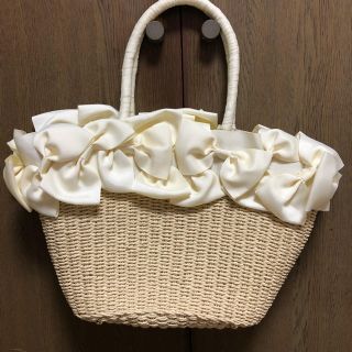 ウィルセレクション(WILLSELECTION)のpi様専用 WILLSELECTION リボンカゴBAG(かごバッグ/ストローバッグ)