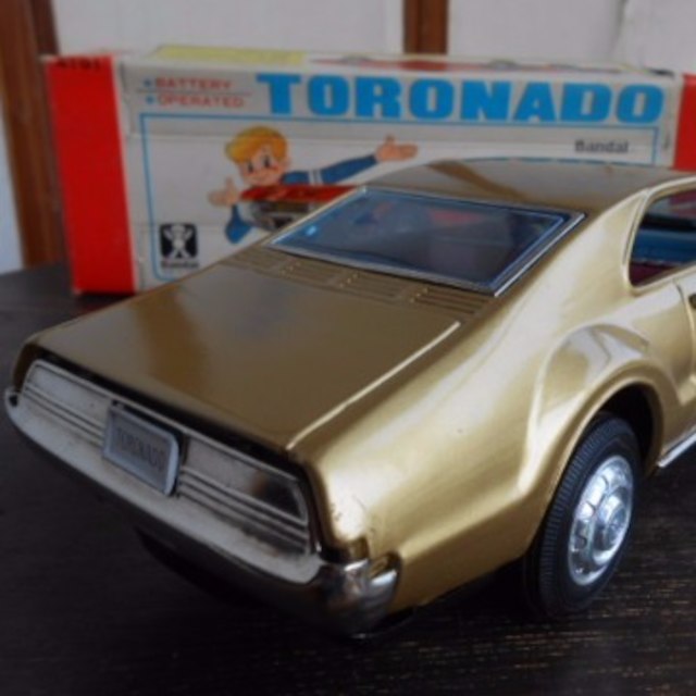★名品、超希少、超入手困難! 萬代屋 バンダイ トロネード ブリキ アメ車 US