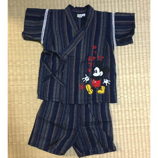 ディズニー(Disney)の美品❤みっきーまうす 甚平 90サイズ (甚平/浴衣)
