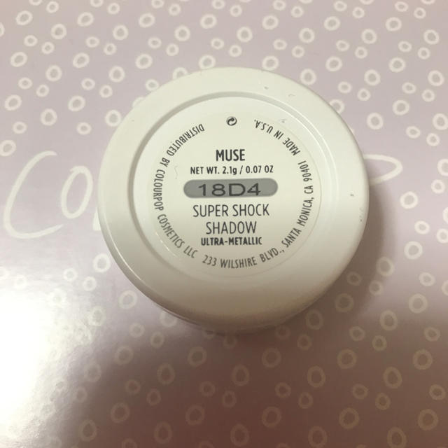 colourpop(カラーポップ)のcolourpop super shock shadow MUSE コスメ/美容のベースメイク/化粧品(アイシャドウ)の商品写真