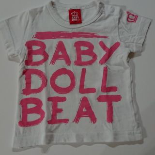 ベビードール(BABYDOLL)の値下げ！最終処分！美品☆BABY DOLL「半袖Tシャツ／白／80㌢」☆(Ｔシャツ)