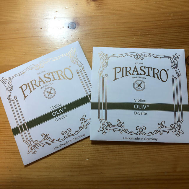 バイオリン弦 PIRASTRO Oliv G線D線 バイオリン弦 PIRASTRO Oliv G線D線