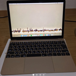 マック(Mac (Apple))のMacBook 12 early2015 ゴールド美品(ノートPC)
