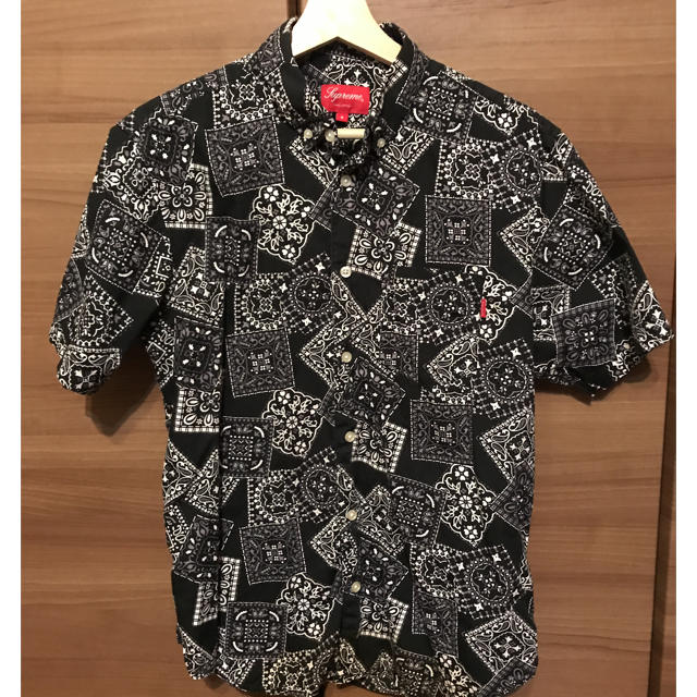 supreme velour シャツ paisley M シュプリーム　バンダナ