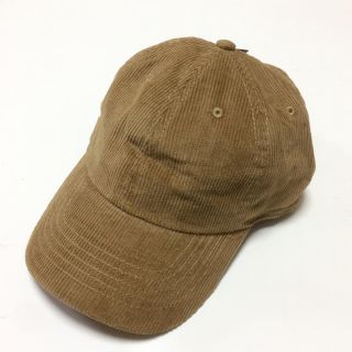 新品★送料込★newhattan6パネルコーデュロイキャップキャメルベージュ(キャップ)