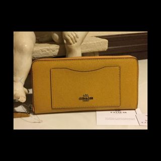 コーチ(COACH)の新品☆ COACH☆クロスグレインレザー ラウンド長財布☆最高級品質 ¥5万❣️(長財布)