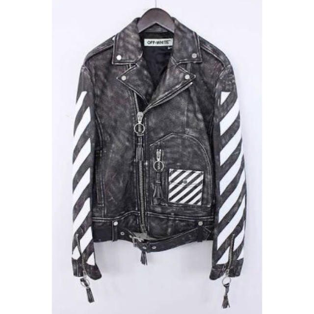 OFF-WHITE(オフホワイト)のoffwhite MOTOライダースジャケット XL  メンズのジャケット/アウター(ライダースジャケット)の商品写真