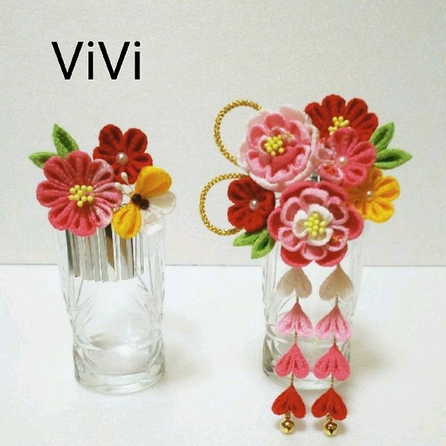 つまみ細工vivi 3歳 7歳 七五三 髪飾り の通販 By Vivi S Shop ラクマ