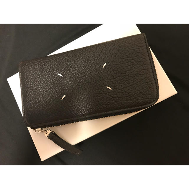 超お買い得!】 Maison Martin 黒 長財布 L字ファスナー メゾン