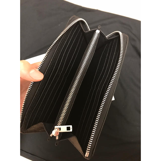 メゾンマルジェラ L字ファスナー 長財布 黒
