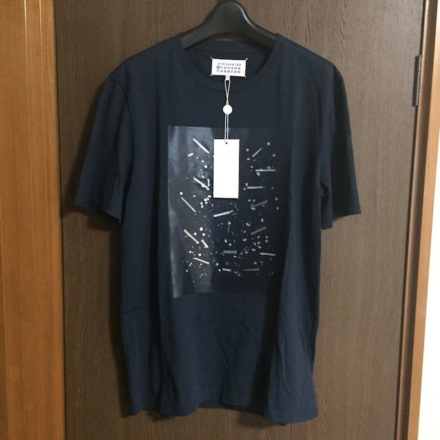 新品48%of マルジェラ クリアプリント Tシャツ 紺メンズ