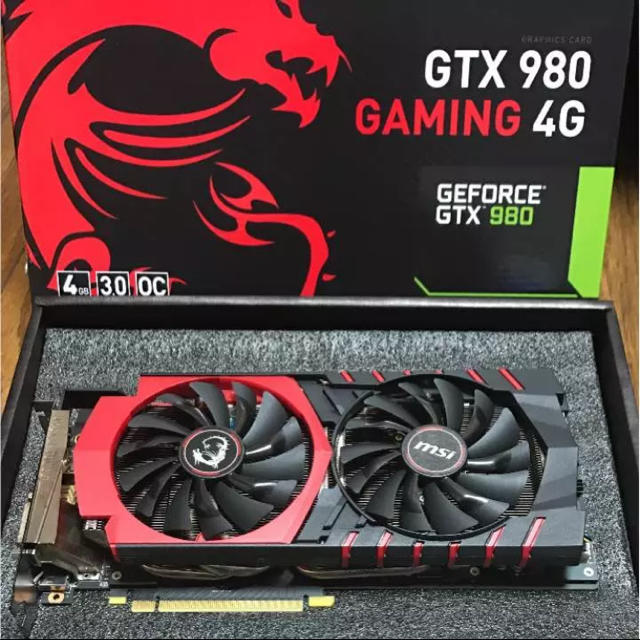 中野 【 msi 】 GTX980 4GB グラフィックボード 美品 PCパーツ