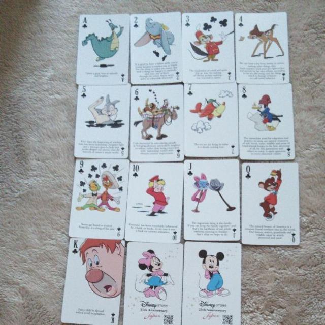 Disney(ディズニー)の25th Anniversary PLAYINNG CARDS エンタメ/ホビーのテーブルゲーム/ホビー(トランプ/UNO)の商品写真