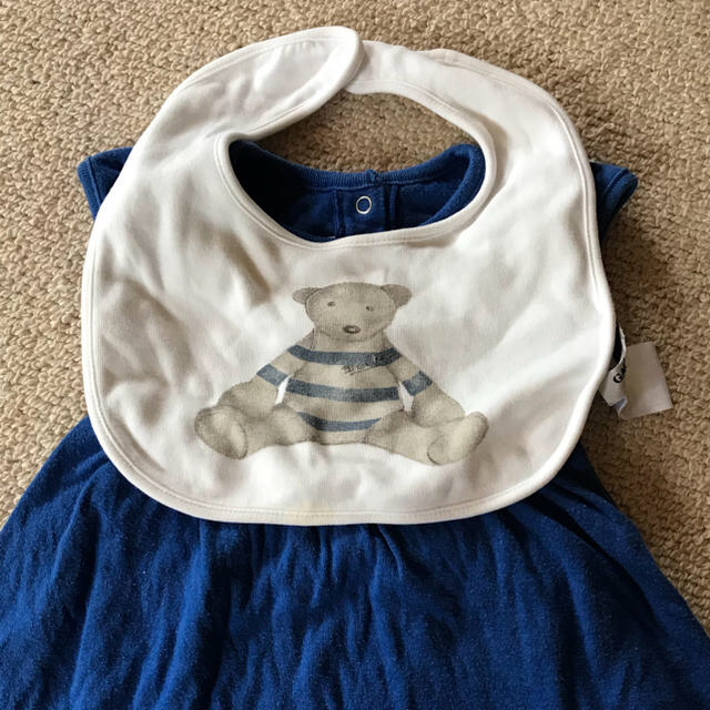 PETIT BATEAU(プチバトー)のPetit Bateauロンパース&Gautier bebe スタイ キッズ/ベビー/マタニティのベビー服(~85cm)(ロンパース)の商品写真