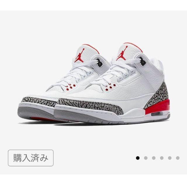 AIR JORDAN 3 RETRO カトリーナ 26cm エアジョーダンスニーカー