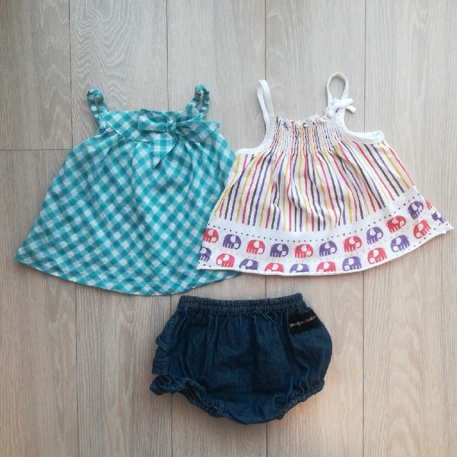 ZARA KIDS(ザラキッズ)のベビー服　ZARA baby & panpantutu セット　75～80cm キッズ/ベビー/マタニティのベビー服(~85cm)(Ｔシャツ)の商品写真