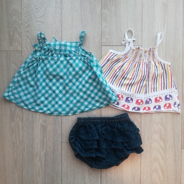 ZARA KIDS(ザラキッズ)のベビー服　ZARA baby & panpantutu セット　75～80cm キッズ/ベビー/マタニティのベビー服(~85cm)(Ｔシャツ)の商品写真