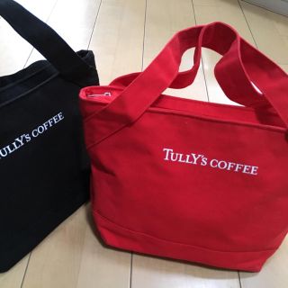 タリーズコーヒー(TULLY'S COFFEE)のタリーズ トートバッグ【レッド】(トートバッグ)