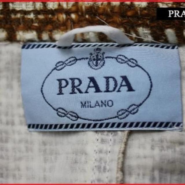 PRADA(プラダ)のプラダ ツイード調スーツ 38 新品 結婚式 謝恩会 二次会 レディースのジャケット/アウター(テーラードジャケット)の商品写真