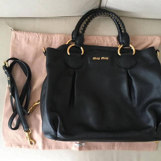 美品】ミュウミュウ ハンドバック ショルダーバック WEB限定カラー