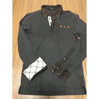 バーバリーブラックレーベル(BURBERRY BLACK LABEL)のBURBERRY BLACK LABEL 長袖 ポロシャツ 2　ブラウン(ポロシャツ)