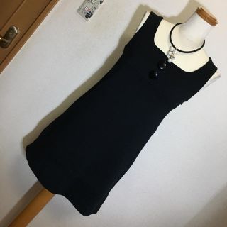 ザジ(ZAZIE)のザジ ブラック チュニックワンピース 美品 38 M(チュニック)