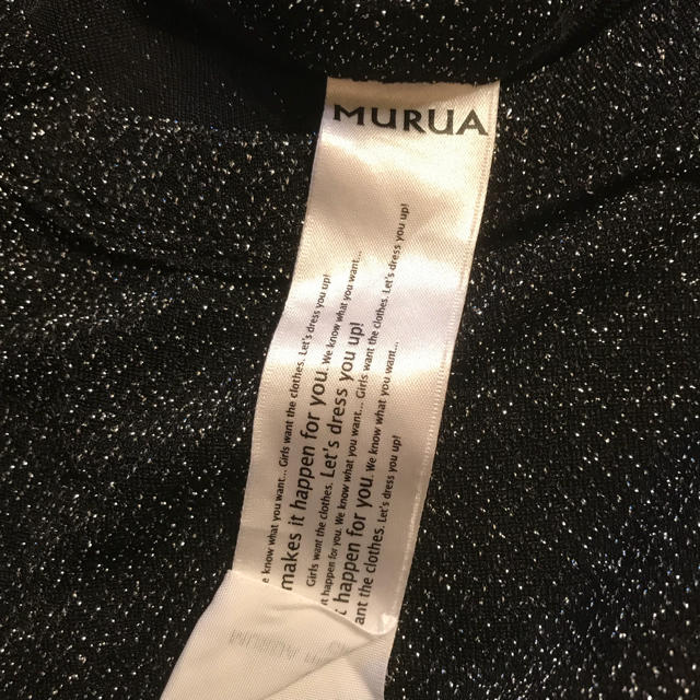 MURUA(ムルーア)のMURUA ノースリーブ ラメワンピース ムルーア  レディースのワンピース(ひざ丈ワンピース)の商品写真