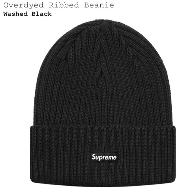 18ss supreme Beanie  Washed Black シュプリーム