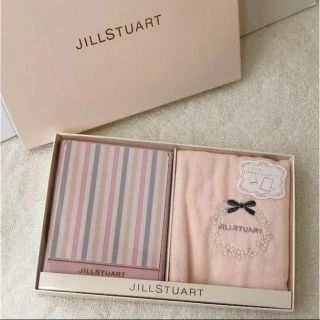 ジルスチュアート(JILLSTUART)の新品ギフト⭐️ ジルスチュアート 箱入り ミラー  ハンカチ セット ストライプ(ハンカチ)