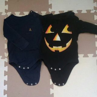 ベビーギャップ(babyGAP)の値下げ！ベビーギャップ　長袖ロンパース　２枚セット(その他)