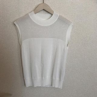 フォクシー(FOXEY)の美品 フォクシー スリーブレスカットソー40(カットソー(半袖/袖なし))