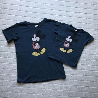 ブリーズ(BREEZE)の親子コーデ ミッキー ディズニー 2枚セット Mと100(Tシャツ/カットソー)