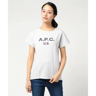 アーペーセー(A.P.C)の新品 A.P.C Tシャツ ロゴ M グレー 18ss(Tシャツ(半袖/袖なし))