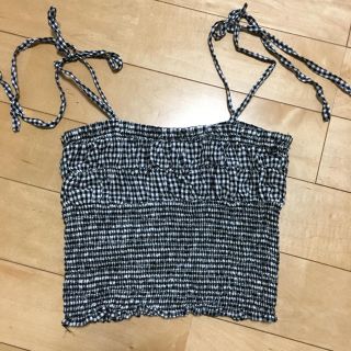 ザラ(ZARA)のmmo様専用 zara ギンガムチェック キャミソール(キャミソール)