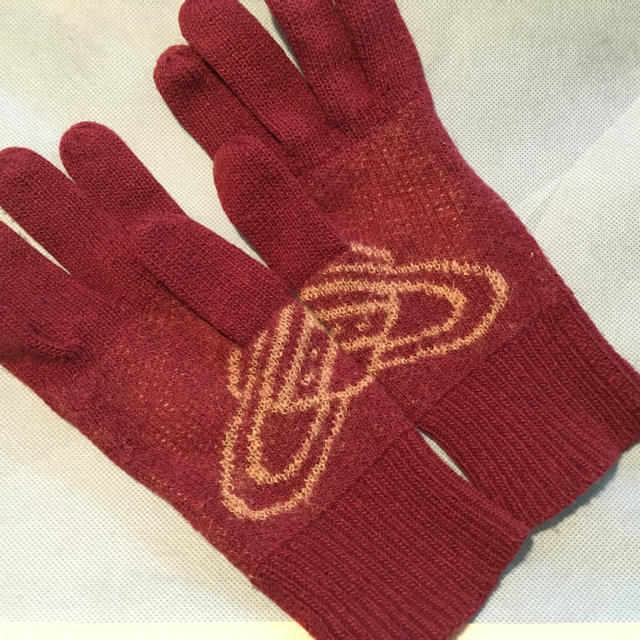 Vivienne Westwood(ヴィヴィアンウエストウッド)のヴィヴィアン ウール手袋 レディースのファッション小物(手袋)の商品写真