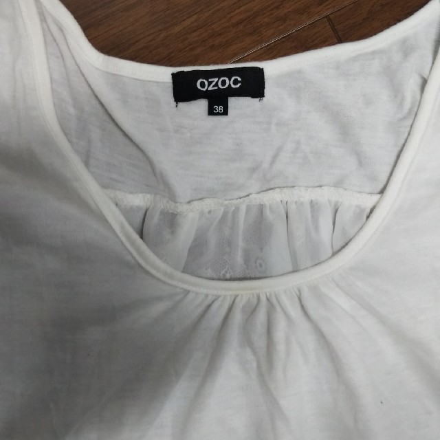 OZOC(オゾック)のOZOCバックレースカットソー レディースのトップス(カットソー(半袖/袖なし))の商品写真