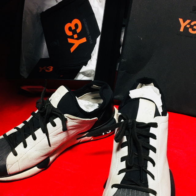Y-3(ワイスリー)の中古 Y-3QASASHELLネオプレン切替レザースニーカー２６ｃｍ メンズの靴/シューズ(スニーカー)の商品写真