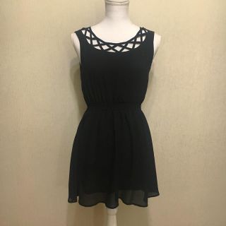 シースルーシフォン夏ワンピース(ひざ丈ワンピース)