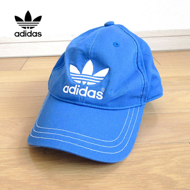 adidas(アディダス)のadidas originals アディダス トレフォイルキャップ ブルー レディースの帽子(キャップ)の商品写真