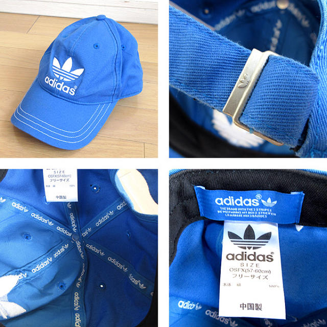 adidas(アディダス)のadidas originals アディダス トレフォイルキャップ ブルー レディースの帽子(キャップ)の商品写真