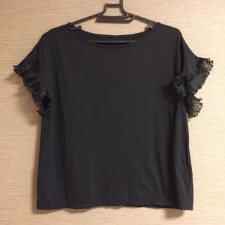 ドットアンドストライプスチャイルドウーマン(Dot&Stripes CHILDWOMAN)の袖フリル Tシャツ(Tシャツ(半袖/袖なし))