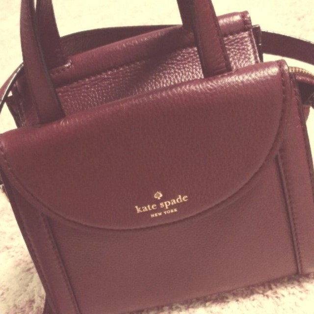 kate spade new york - ケイトスペード ワインレッド ショルダーバッグ