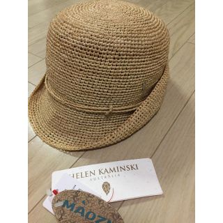 ヘレンカミンスキー(HELEN KAMINSKI)のお値下げ！　ヘレンカミンスキー HELENKAMINSKI フラワー付帽子(麦わら帽子/ストローハット)