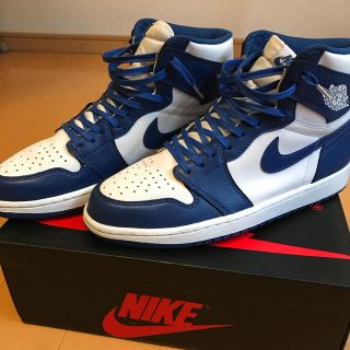 ナイキ(NIKE)のairjordan1 ストームブルー aj1   福の神 様専用(スニーカー)