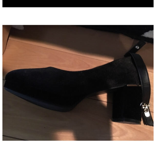 刺繍 チャンキーヒール レディースの靴/シューズ(ハイヒール/パンプス)の商品写真