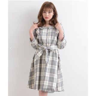 マジェスティックレゴン(MAJESTIC LEGON)の2wayチェックシャツワンピース(ひざ丈ワンピース)