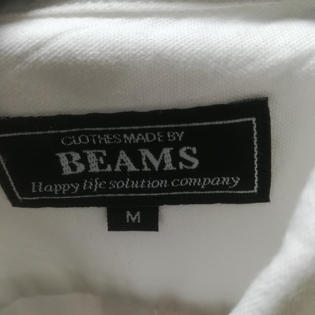 BEAMS(ビームス)のBEAMS　ビームス　半袖　シャツ　ホワイト　白　White　Mサイズ メンズのトップス(シャツ)の商品写真