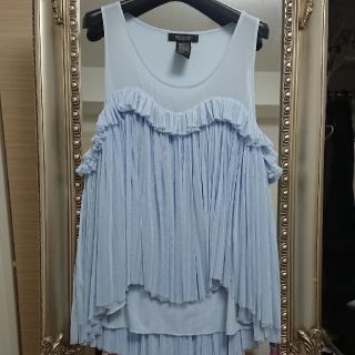 ダブルスタンダードクロージング(DOUBLE STANDARD CLOTHING)の美品 ヴァニラクチュール チュール トップス ダブルスタンダードクロージング(シャツ/ブラウス(半袖/袖なし))