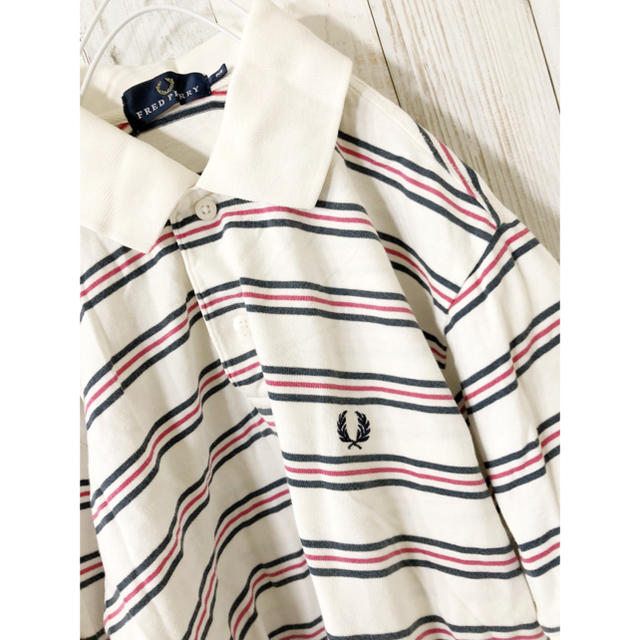 FRED PERRY(フレッドペリー)のFRED PERRY フレッドペリー ボーダー ポロシャツ S  メンズのトップス(ポロシャツ)の商品写真