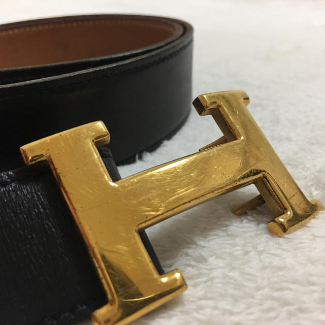 Hermes(エルメス)のエルメス HERMES Hバックルベルト ゴールド メンズのファッション小物(ベルト)の商品写真